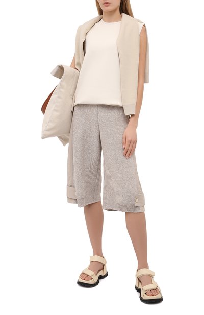 Хлопковые шорты STELLA MCCARTNEY бежевого цвета по цене 103000 руб., арт. 603071/S2250, фото 2 Хлопковые шорты STELLA MCCARTNEY, арт. 603071/S2250, фото 2