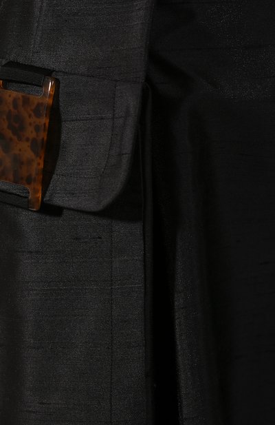 Шелковое платье GIORGIO ARMANI черного цвета по цене 282500 руб., арт. 0SHVA04T/T01I4, фото 5 Шелковое платье GIORGIO ARMANI, арт. 0SHVA04T/T01I4, фото 5