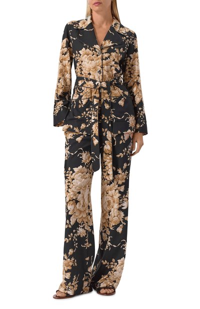 Шелковые брюки DOLCE & GABBANA черного цвета по цене 218000 руб., арт. FTC12T/FSA7Y, фото 2 Шелковые брюки DOLCE & GABBANA, арт. FTC12T/FSA7Y, фото 2