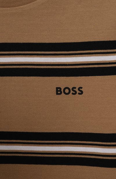 Хлопковая футболка BOSS, арт. J51207/6A-12A, фото 3