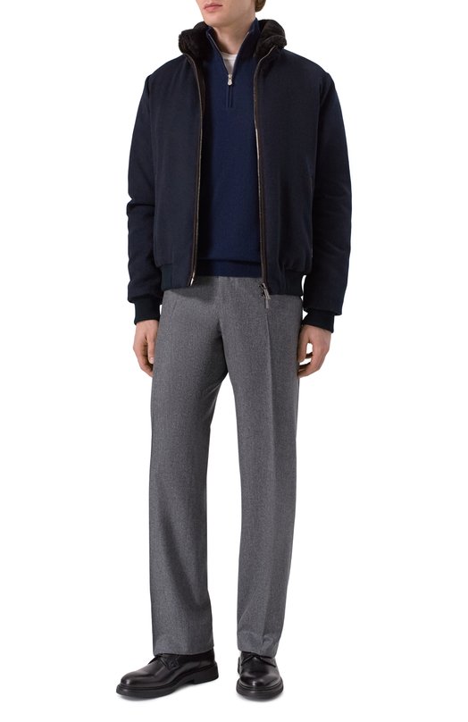 Брюки из шерсти и кашемира MVST M25.1MM.T409/901 Серый  M25.1MM.T409/901 Фото 2