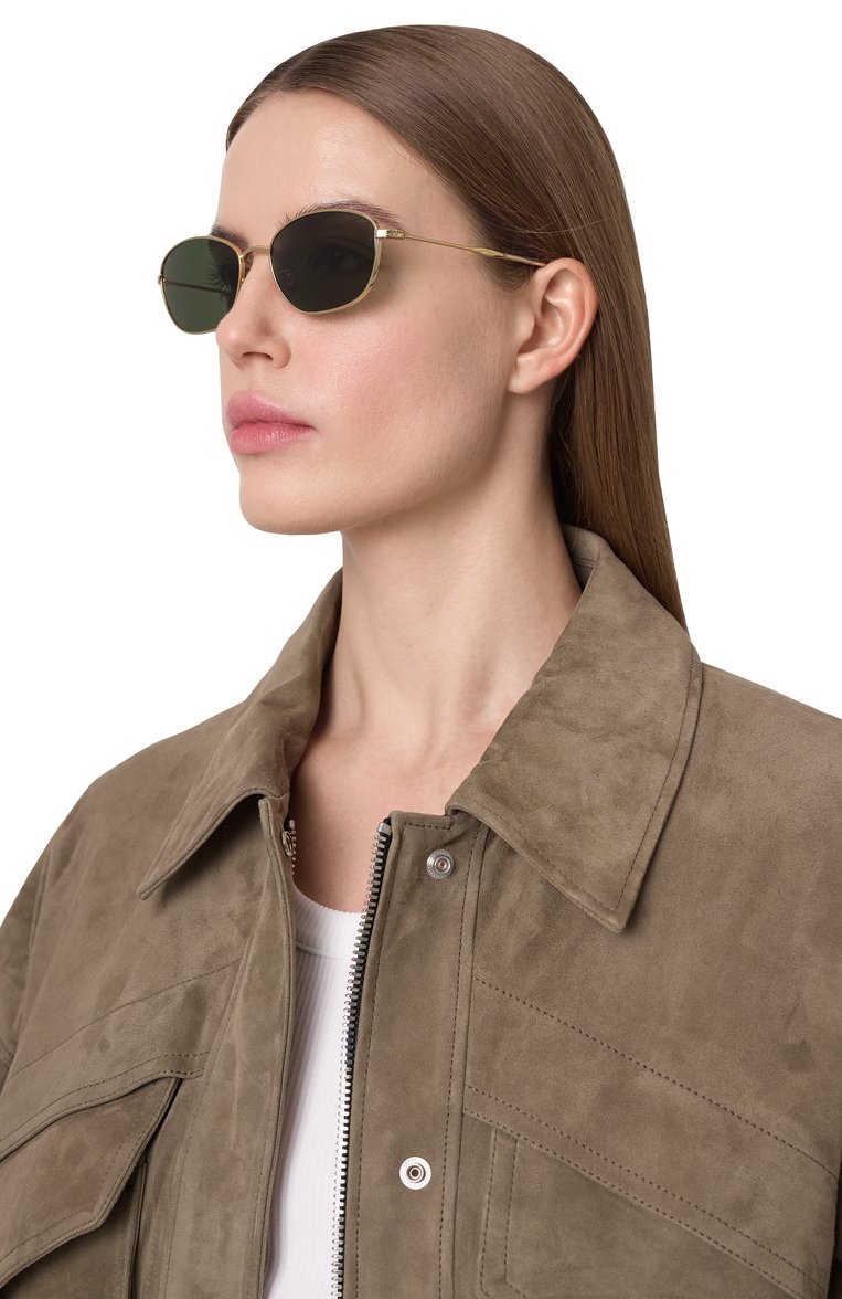 Женские солнцезащитные очки RAY-BAN зеленого цвета, арт. 3749-001/31 | Фото 3 (Тип очков: С/з; Материал: Металл; Кросс-КТ: С/з-унисекс; Очки форма: Прямоугольные; Оптика Гендер: оптика-унисекс)