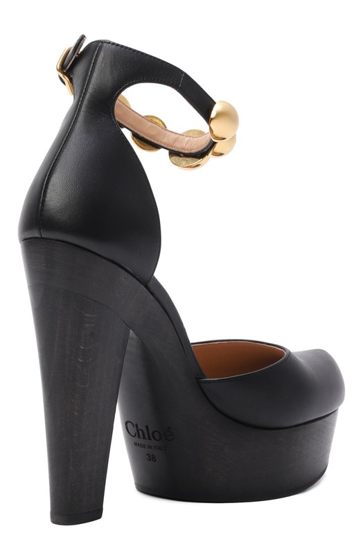 Кожаные туфли Lola Chloé CH26S15ZVV Чёрный  CH26S15ZVV Фото 5