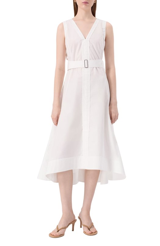 Хлопковое платье 3.1 Phillip Lim S251-9877LCE Белый  S251-9877LCE Фото 3