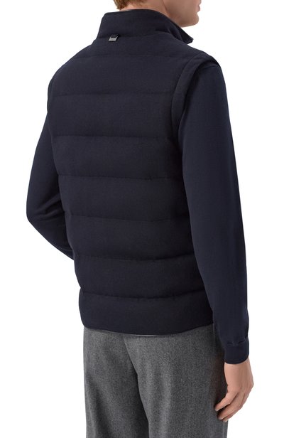 Утепленный жилет CORNELIANI темно-синего цвета по цене 118000 руб., арт. 28C5U0/2A20111, фото 4 Утепленный жилет CORNELIANI, арт. 28C5U0/2A20111, фото 4