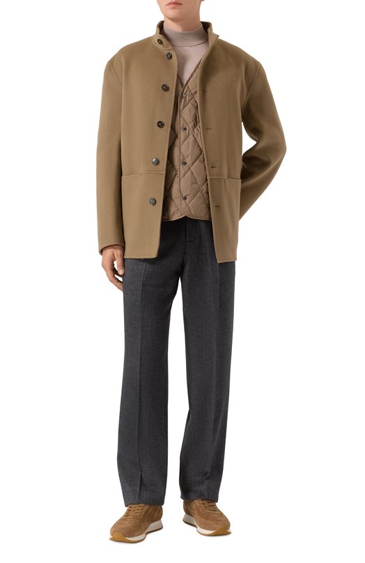 Брюки из шерсти и шелка 12 STOREEZ 133187 Серый  133187 Фото 2