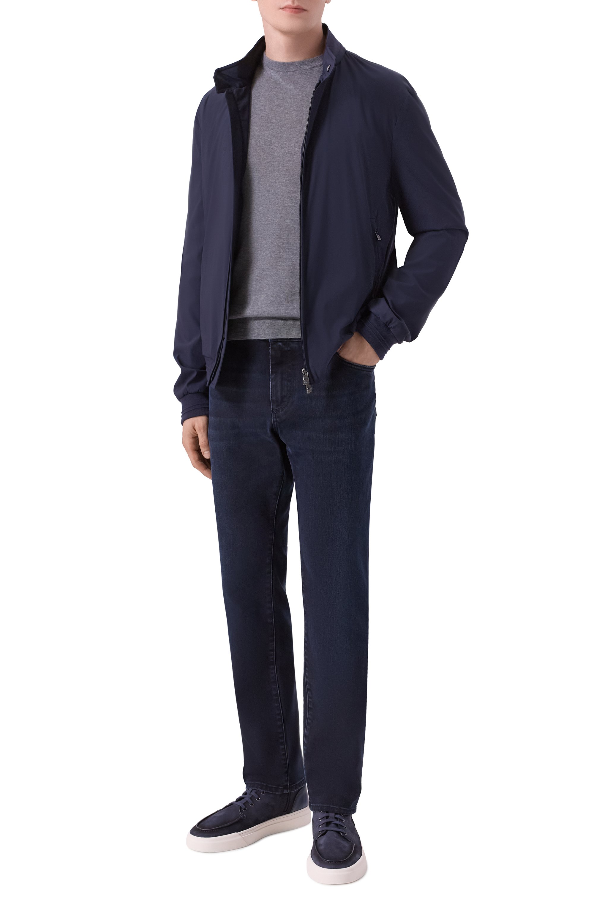 Кеды gloria из нубука SANTONI, арт. MBGG22098PNNTFTX, фото 2