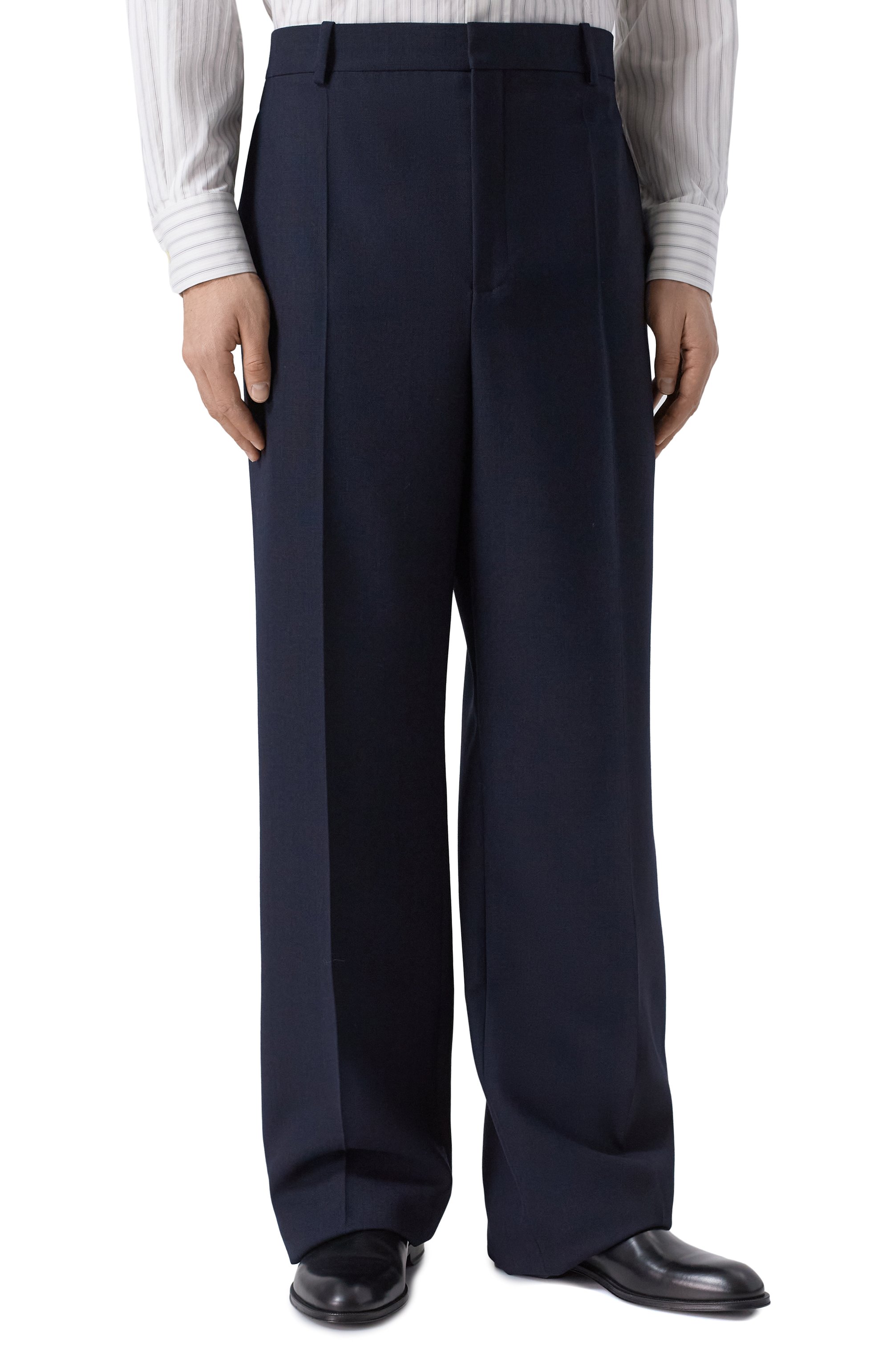 Шерстяные брюки SAINT LAURENT, арт. 844153/Y5K32, фото 3