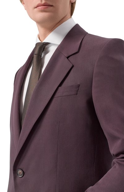 Пиджак из лиоцелла BOSS темно-коричневого цвета по цене 75950 руб., арт. 50562362, фото 5 Пиджак из лиоцелла BOSS, арт. 50562362, фото 5