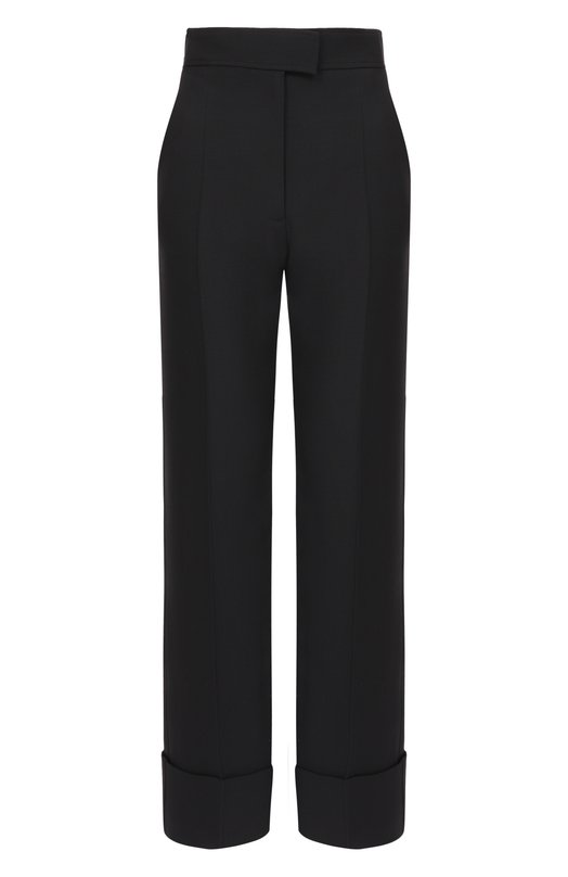 Брюки из шерсти и шелка Valentino 8B3RB6Z7/1CF Чёрный 8B3RB6Z7/1CF