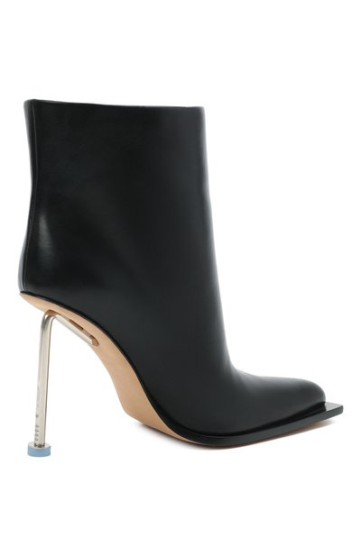 Кожаные ботильоны OFF-WHITE черного цвета по цене 151500 руб., арт. 0WID007S21LEA0011000, фото 4 Кожаные ботильоны OFF-WHITE, арт. 0WID007S21LEA0011000, фото 4