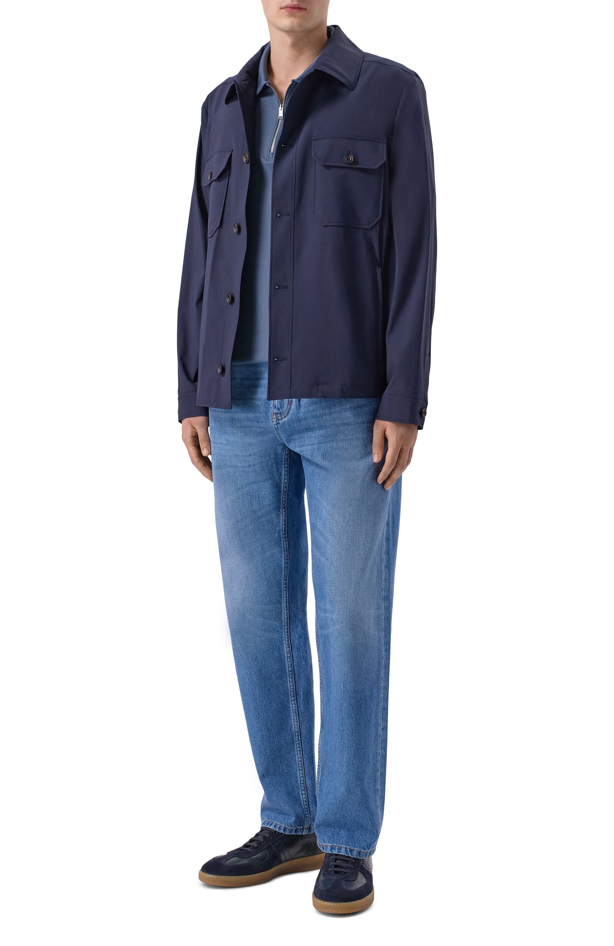 Кожаные кеды riva BLU BARRETT, арт. RIVA-14111.1/LE0N, фото 2