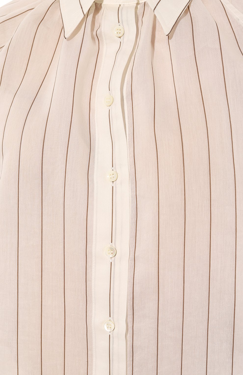 Блузка из хлопка и шелка BRUNELLO CUCINELLI, арт. MH791B1079, фото 5