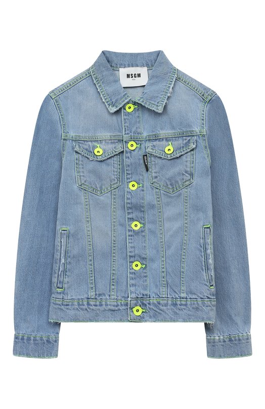 

Джинсовая куртка MSGM kids, Голубой