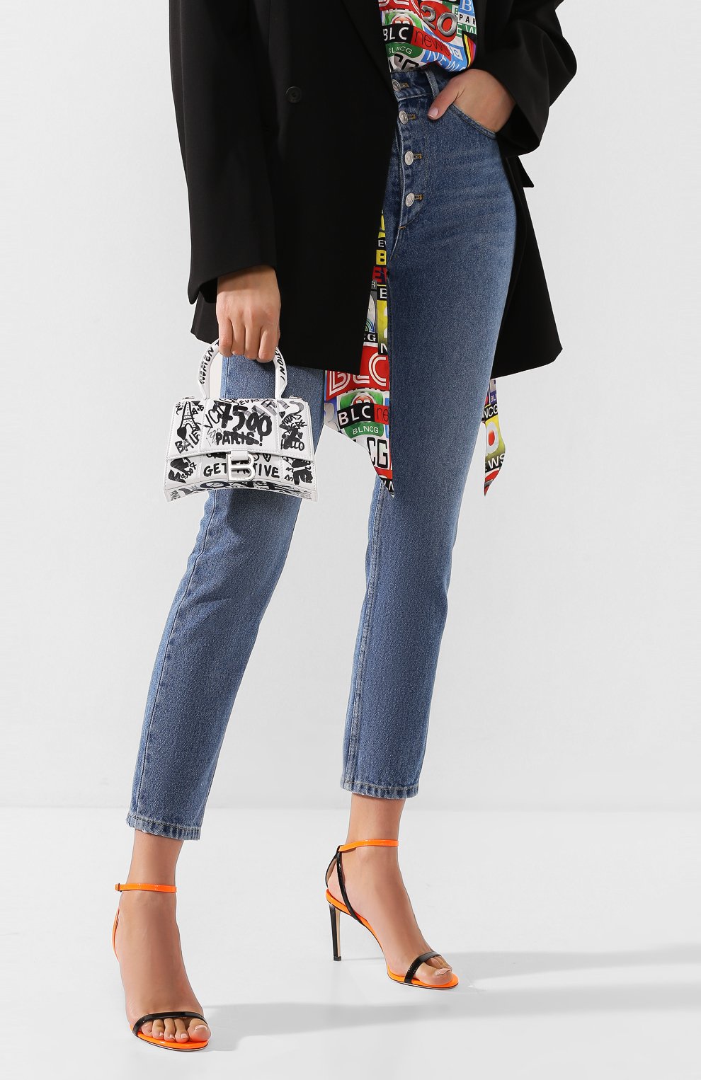 Сумка hourglass xs BALENCIAGA, арт. 592833/1BWHY, фото 2