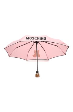 Женский складной зонт MOSCHINO розового цвета, арт. 8080-0PENCL0SE | Фото 3 (Материал: Текстиль, Синтетический материал, Металл)