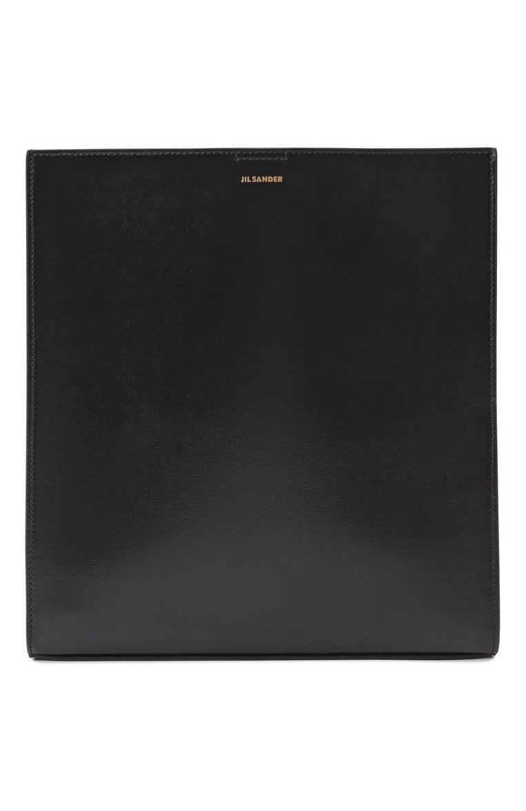 Женская сумка tangle medium JIL SANDER черного цвета, арт. J07WG0023/P4841 | Фото 1 (Размер: medium; Материал: Натуральная кожа; Сумки-технические: Сумки через плечо; Автоматизация состава: Проставлено; Автоматизация ТО: Проставлено)
