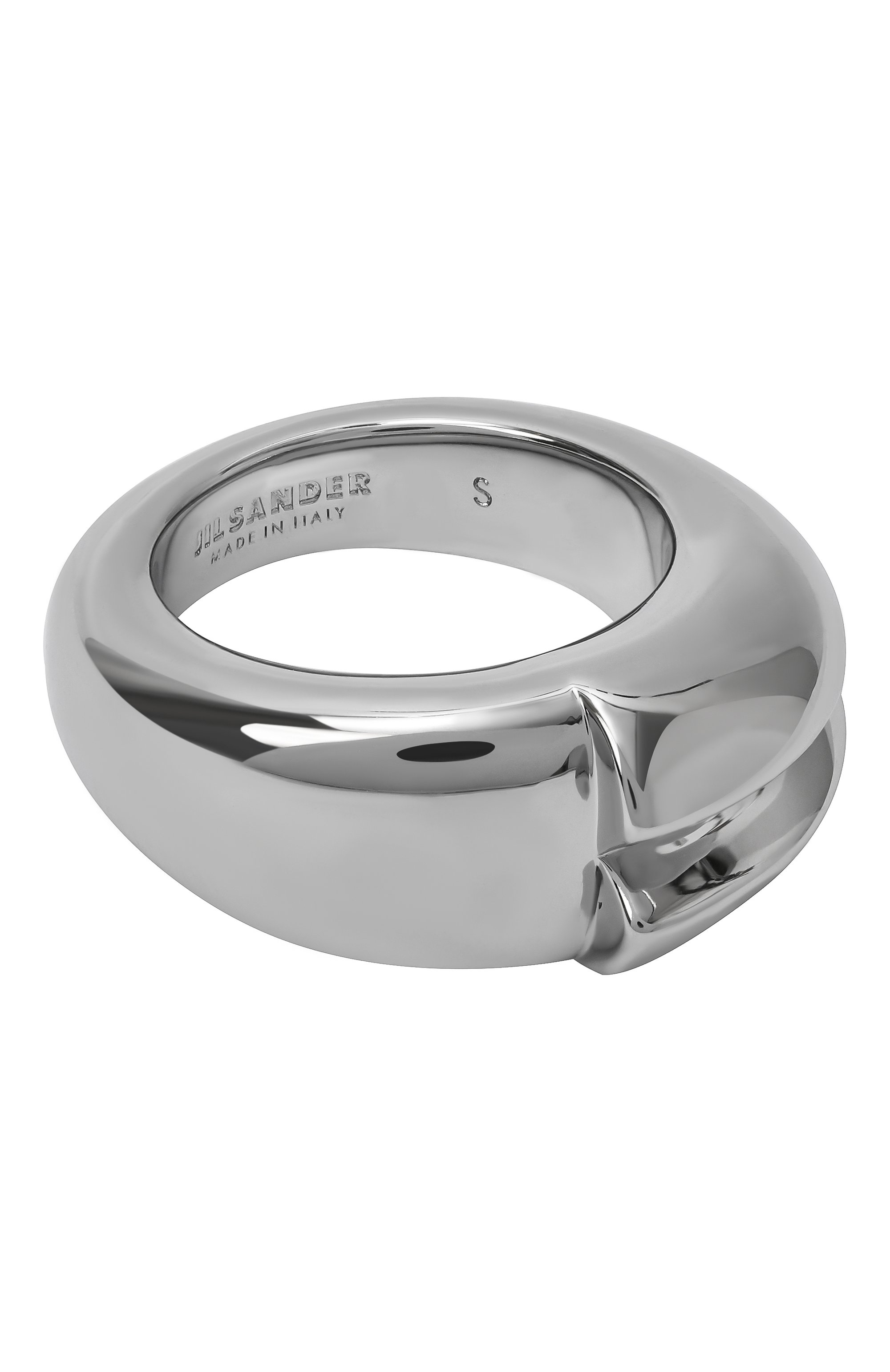 Кольцо JIL SANDER серебряного цвета по цене 55750 руб., арт. J12UQ0111/P6959, фото 1 Кольцо JIL SANDER, арт. J12UQ0111/P6959, фото 1