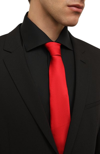 Шелковый галстук LUIGI BORRELLI, арт. CR1432, фото 2