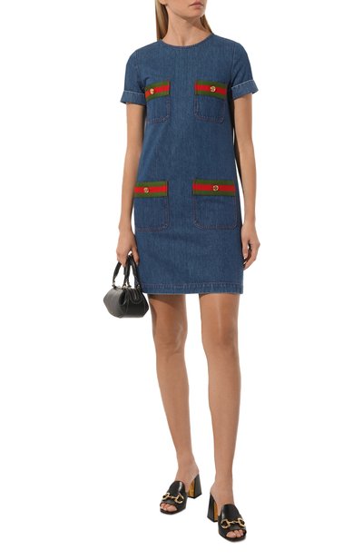 Джинсовое платье GUCCI, арт. 678827 XDBVX, фото 2