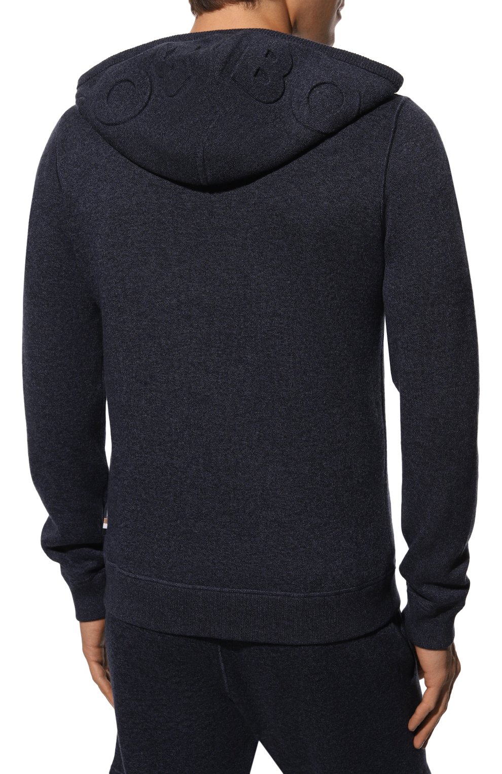 Худи из хлопка и шерсти BOSS, арт. 50482648, фото 4