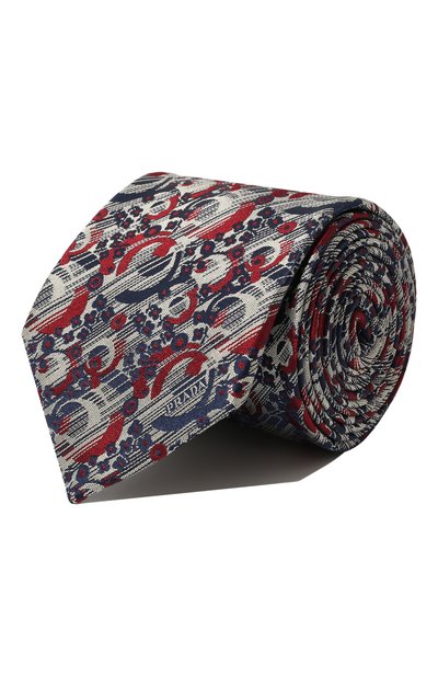 Шелковый галстук PRADA, арт. UCR77-10I6-F0124-141, фото 1