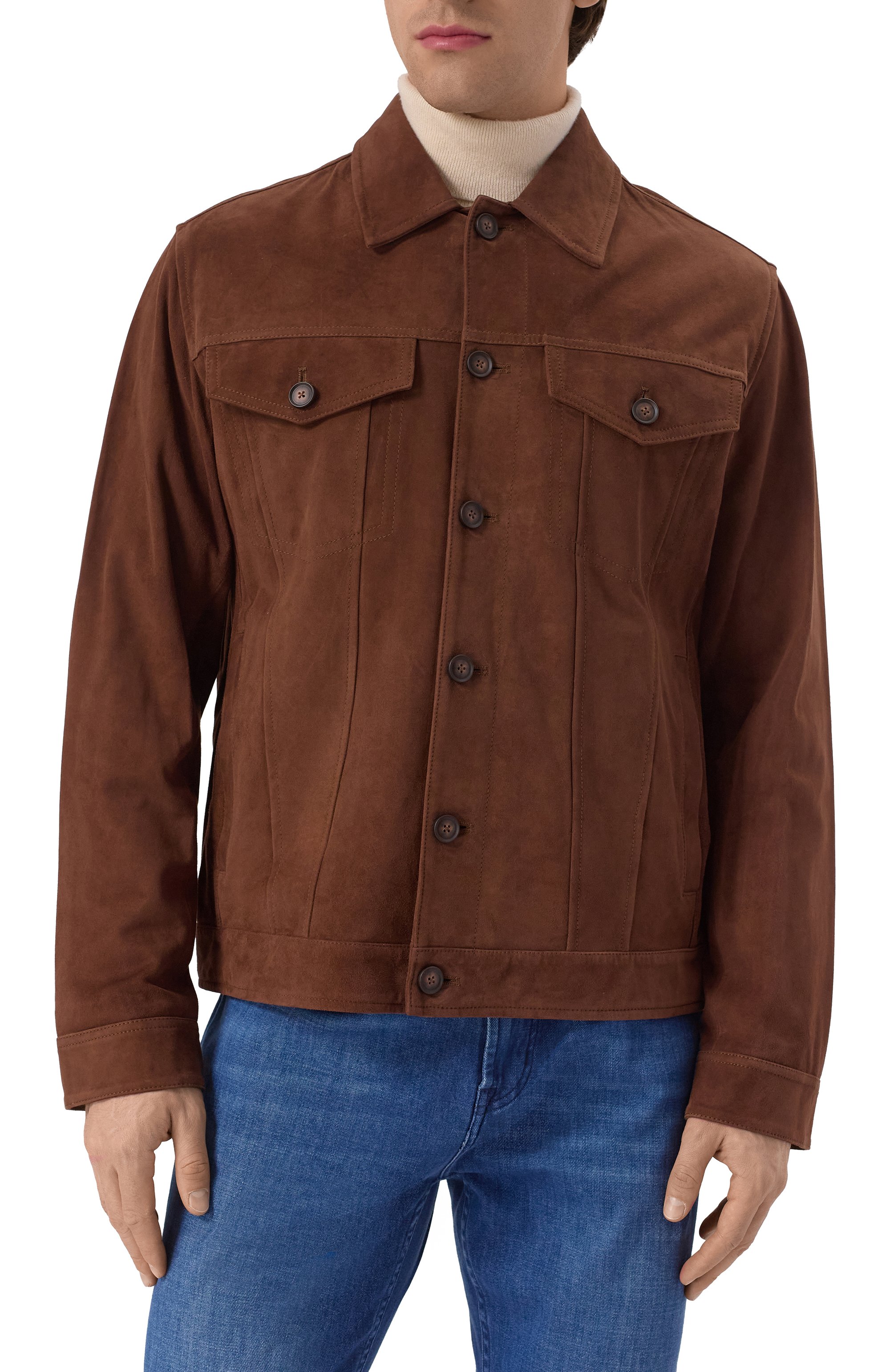 Замшевая куртка-рубашка BOSS, арт. 50538002, фото 3