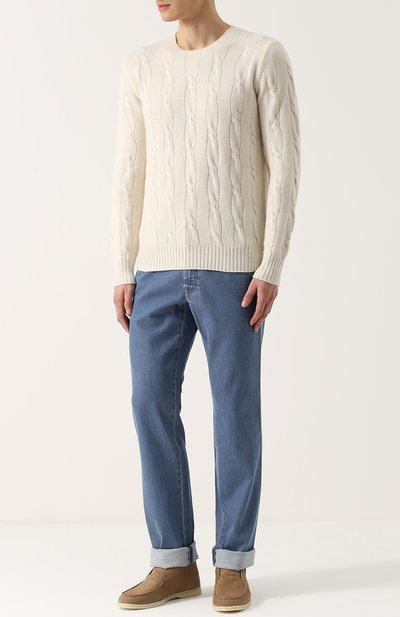 Замшевые ботинки open walk без шнуровки LORO PIANA, арт. FAG3646, фото 2