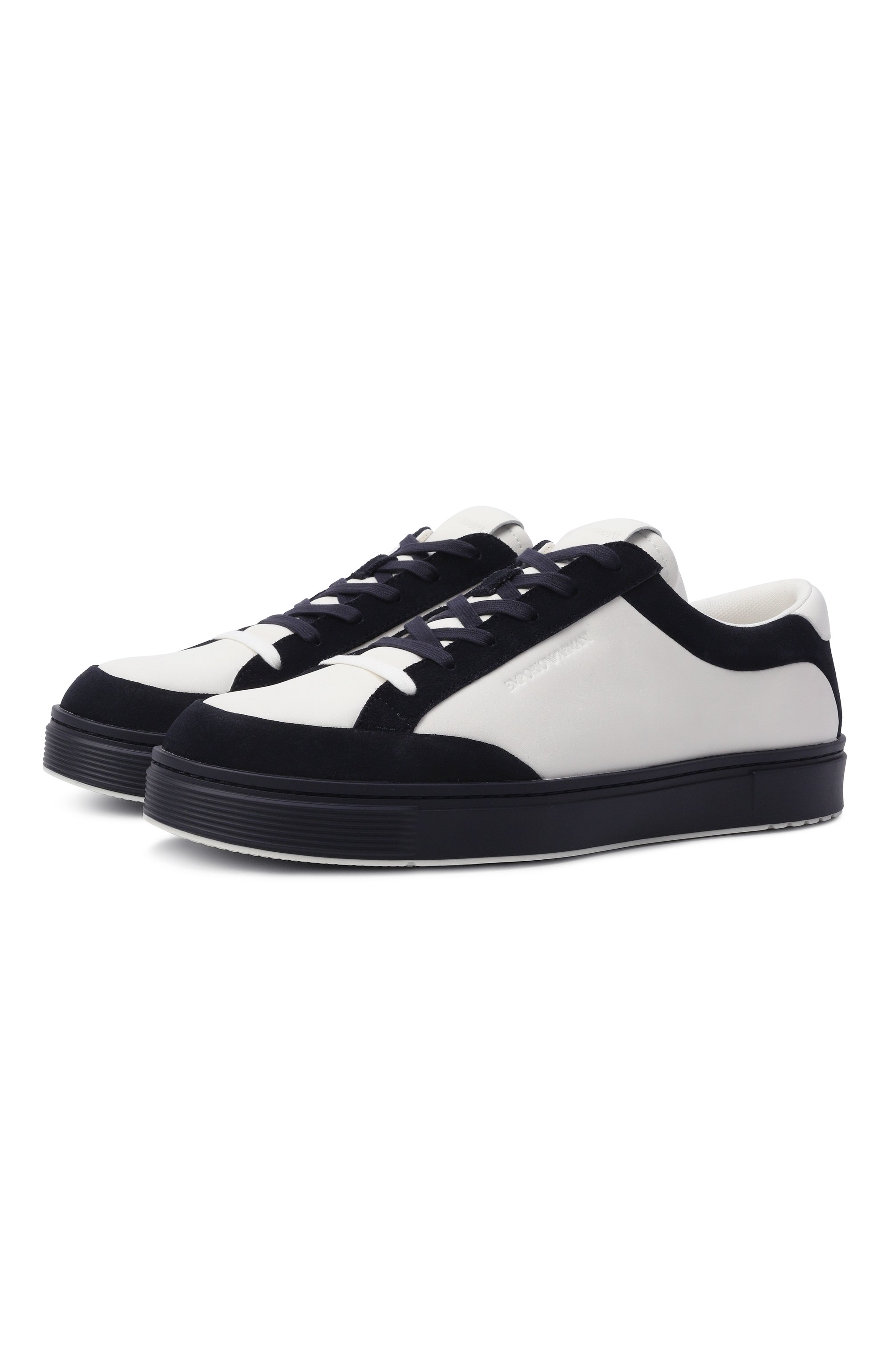 Кожаные кеды EMPORIO ARMANI, арт. EM004784/AF23198, фото 1