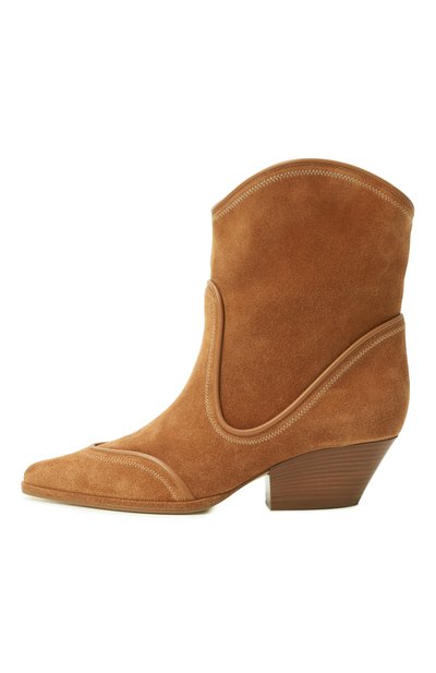 Замшевые казаки tiwi SERGIO ROSSI коричневого цвета по цене 108000 руб., арт. B11620/MCRM13, фото 4 Замшевые казаки tiwi SERGIO ROSSI, арт. B11620/MCRM13, фото 4