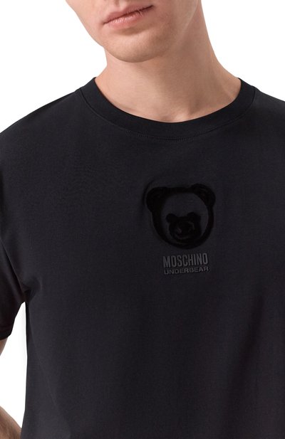 Хлопковая футболка MOSCHINO, арт. A0703/4411, фото 5