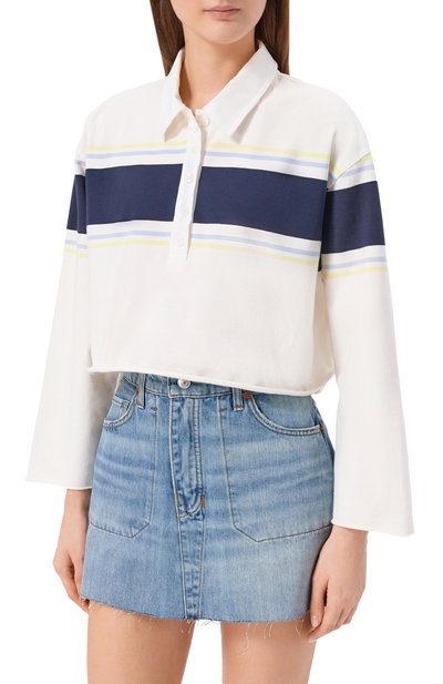 Хлопковое поло RE/DONE, арт. 091-02WRGBP0L/CUT 0FF RUGBY P0L0, фото 3