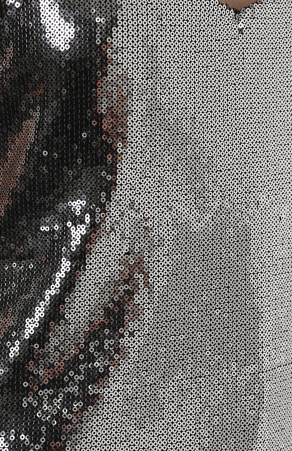 Топ с вышивкой пайетками RTA серебряного цвета по цене 49950 руб., арт. WH8238-7032MLTS, фото 5 Топ с вышивкой пайетками RTA, арт. WH8238-7032MLTS, фото 5