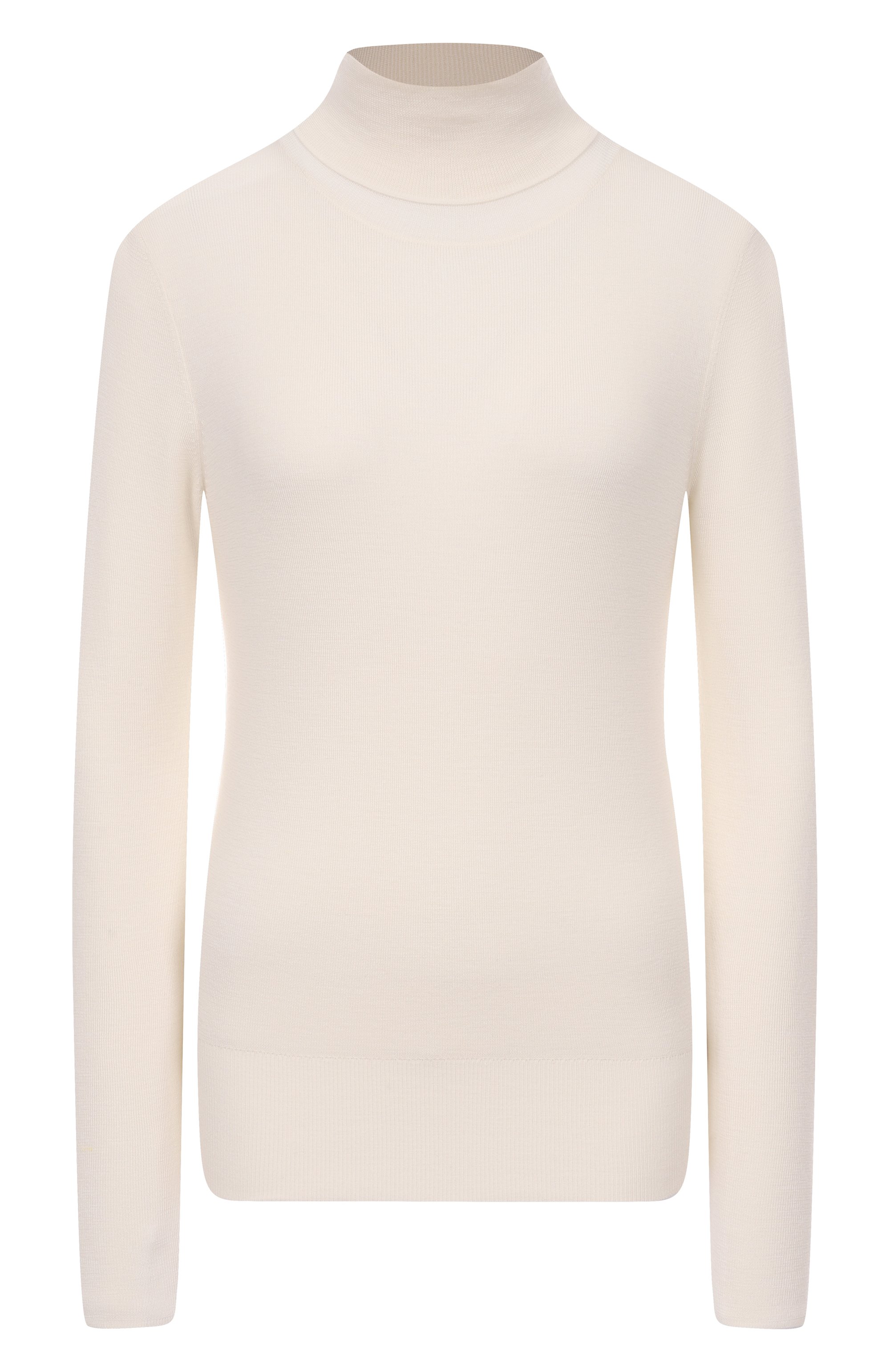 Водолазка из шерсти и шелка WINDSOR белого цвета по цене 42400 руб., арт. 52 DP620 10014631/30047417, фото 1 Водолазка из шерсти и шелка WINDSOR, арт. 52 DP620 10014631/30047417, фото 1