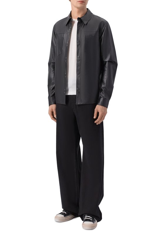 Кожаная рубашка Giorgio Brato GU26S9812NAPSTM Чёрный  GU26S9812NAPSTM Фото 2