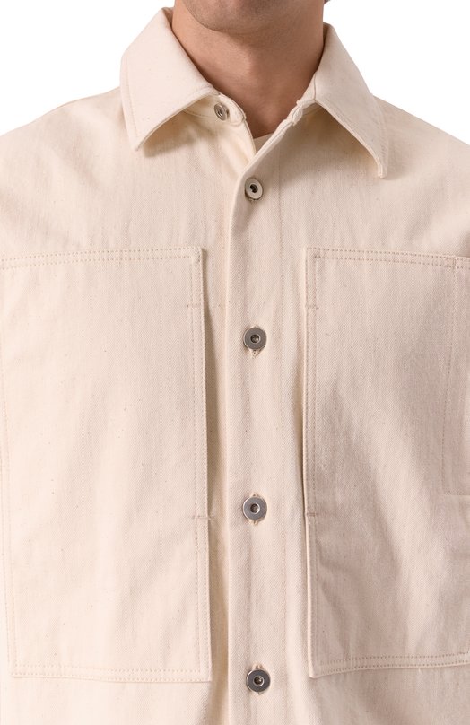 Джинсовая рубашка Jil Sander J47DL0159-J46545 Кремовый  J47DL0159-J46545 Фото 5