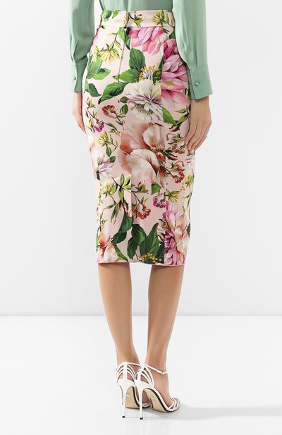 Шелковая юбка DOLCE & GABBANA, арт. F4BSYT/FSAZK, фото 4