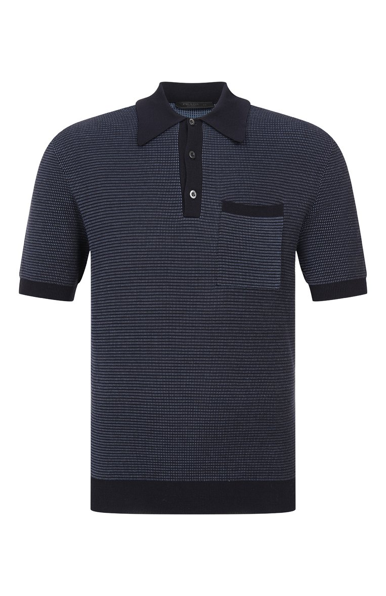 Хлопковое поло PRADA, арт. UMB102-76V-F0P7I-202, фото 1