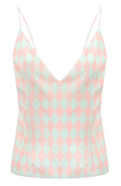 Женский шелковый топ BALMAIN, арт. DF1AD231/SE01