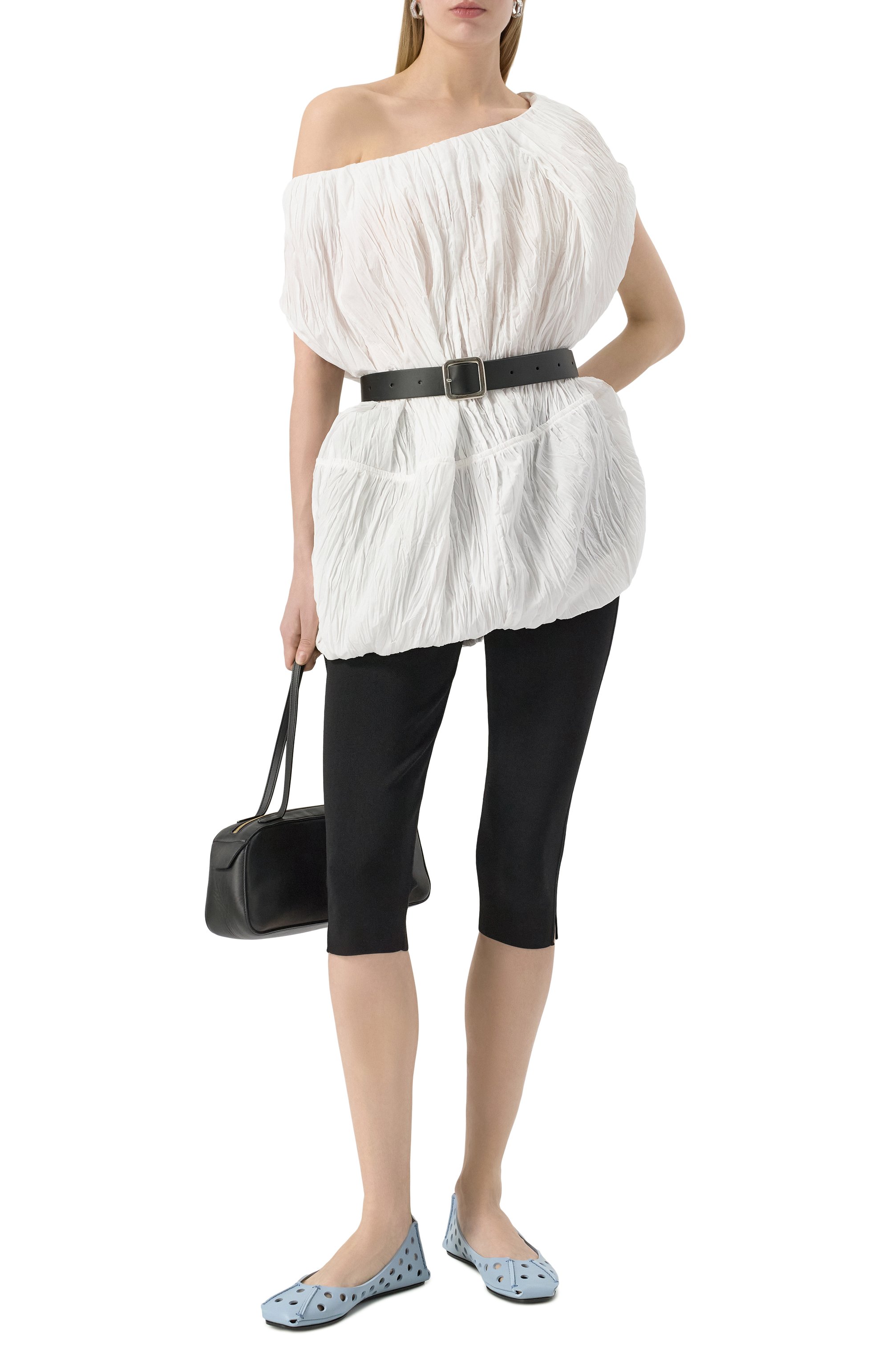 Кожаные балетки perfo ALAIA, арт. AA3A033CK247, фото 2