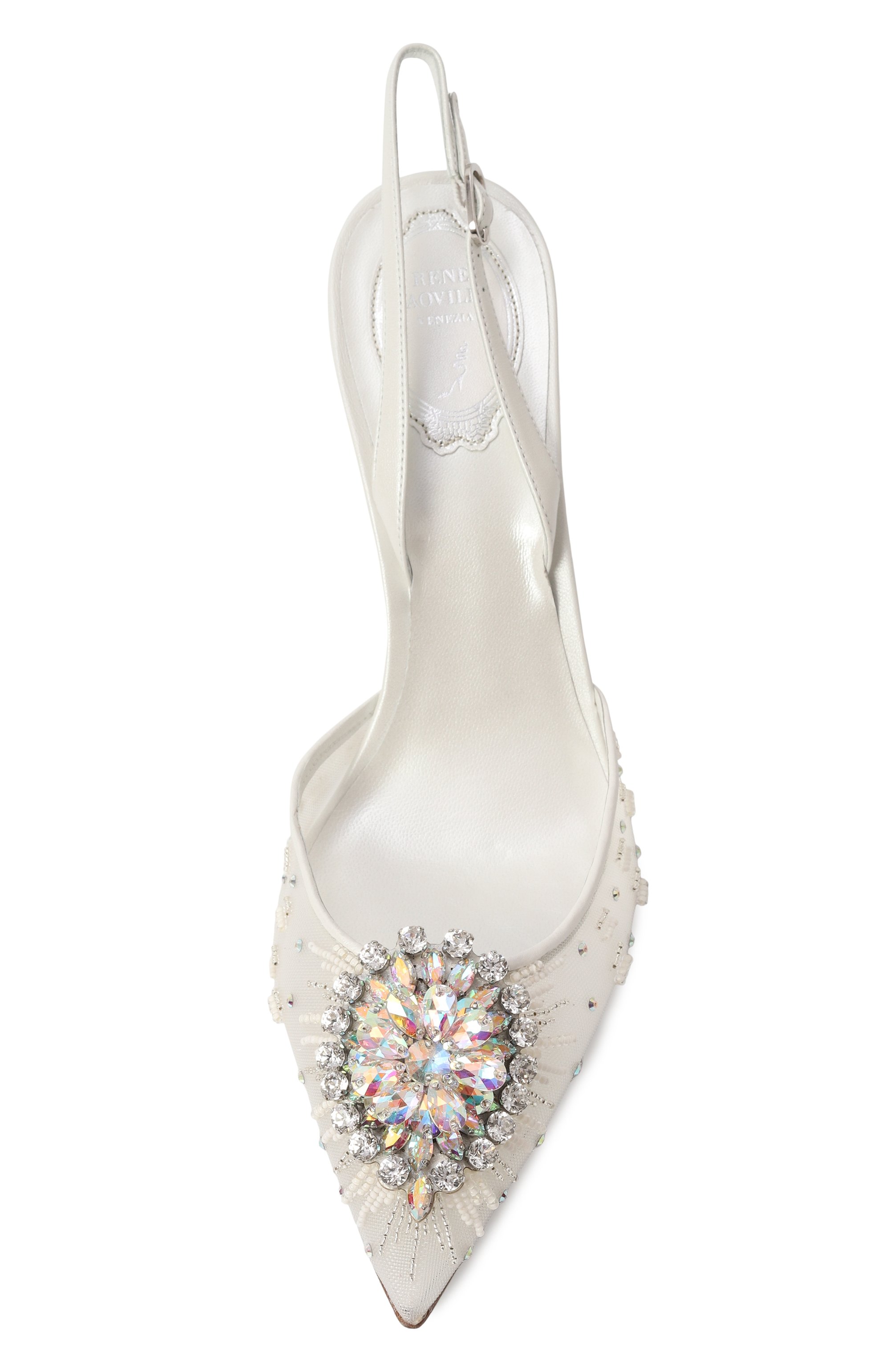 Текстильные туфли barbara 90 RENE CAOVILLA, арт. C11829-080/CRIN, фото 6