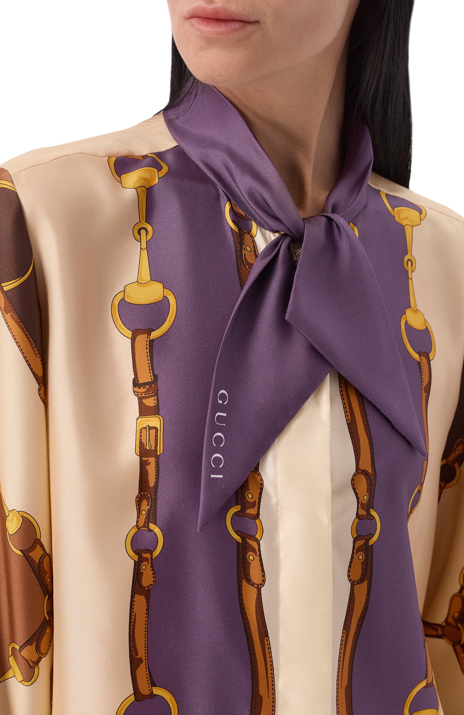 Шелкова блузка GUCCI, арт. 855593/ZAUK4, фото 5