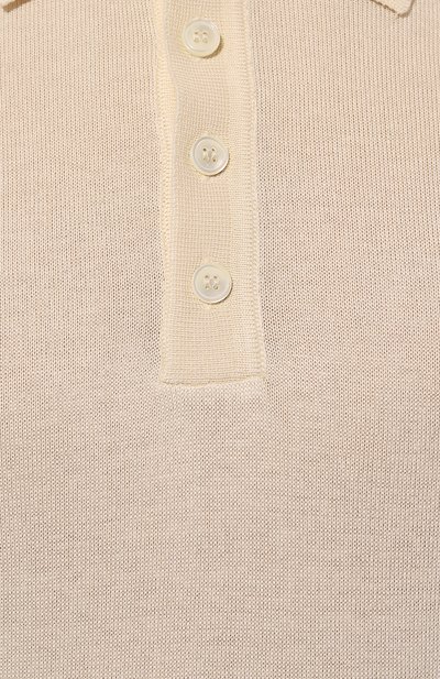 Шелковое поло DANIELE FIESOLI кремового цвета по цене 24900 руб., арт. DF0416, фото 5 Шелковое поло DANIELE FIESOLI, арт. DF0416, фото 5