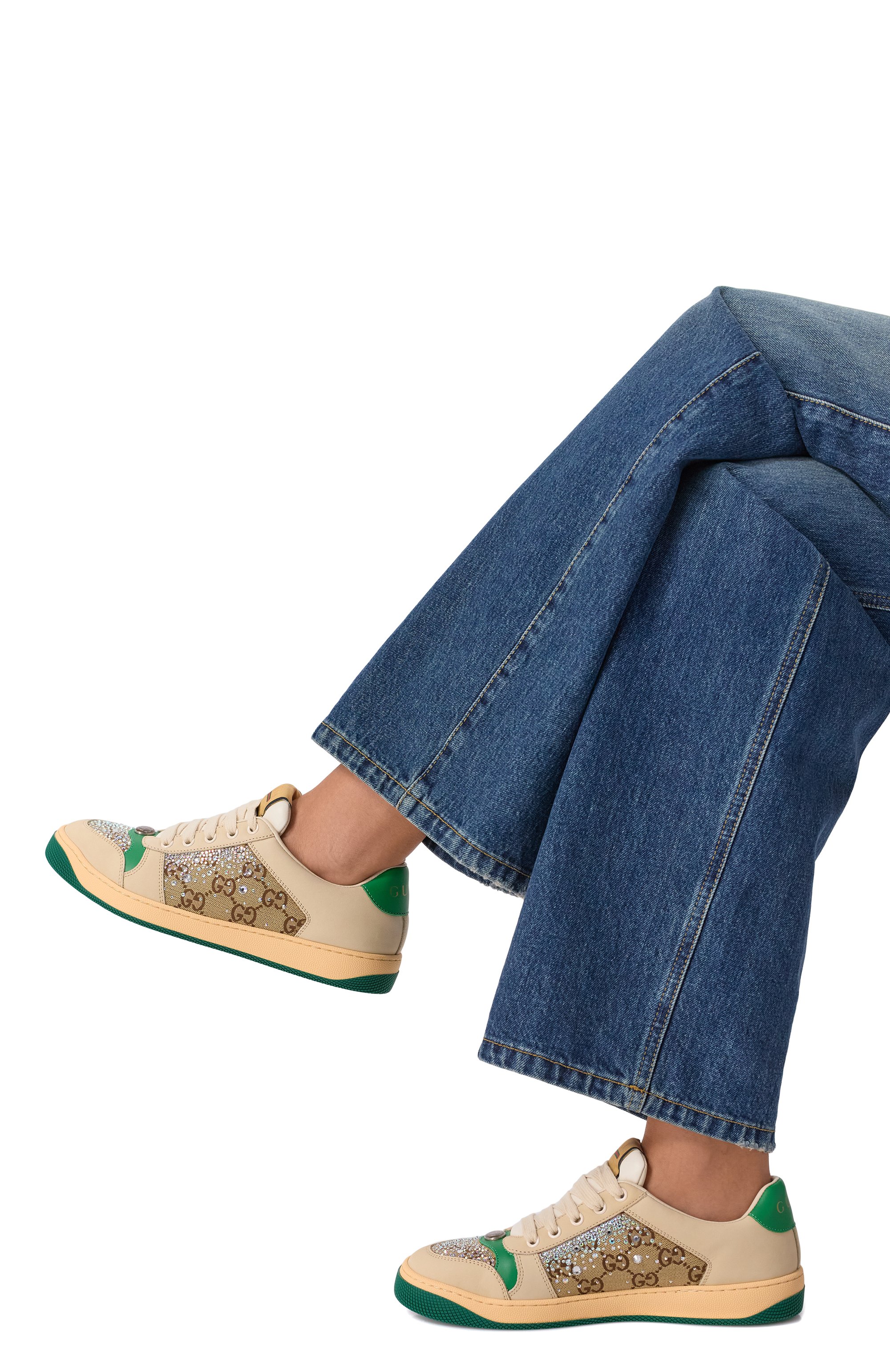 Комбинированные кеды screener GUCCI, арт. 812041/AAEB2, фото 2