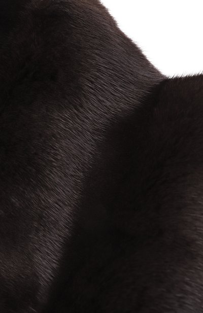Меховой шарф из норки MVST, арт. MSC-01 MINK BLACK, фото 3