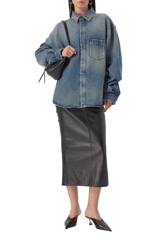 Джинсовая рубашка Balenciaga 783691/THW25 Синий  783691/THW25 Фото 2