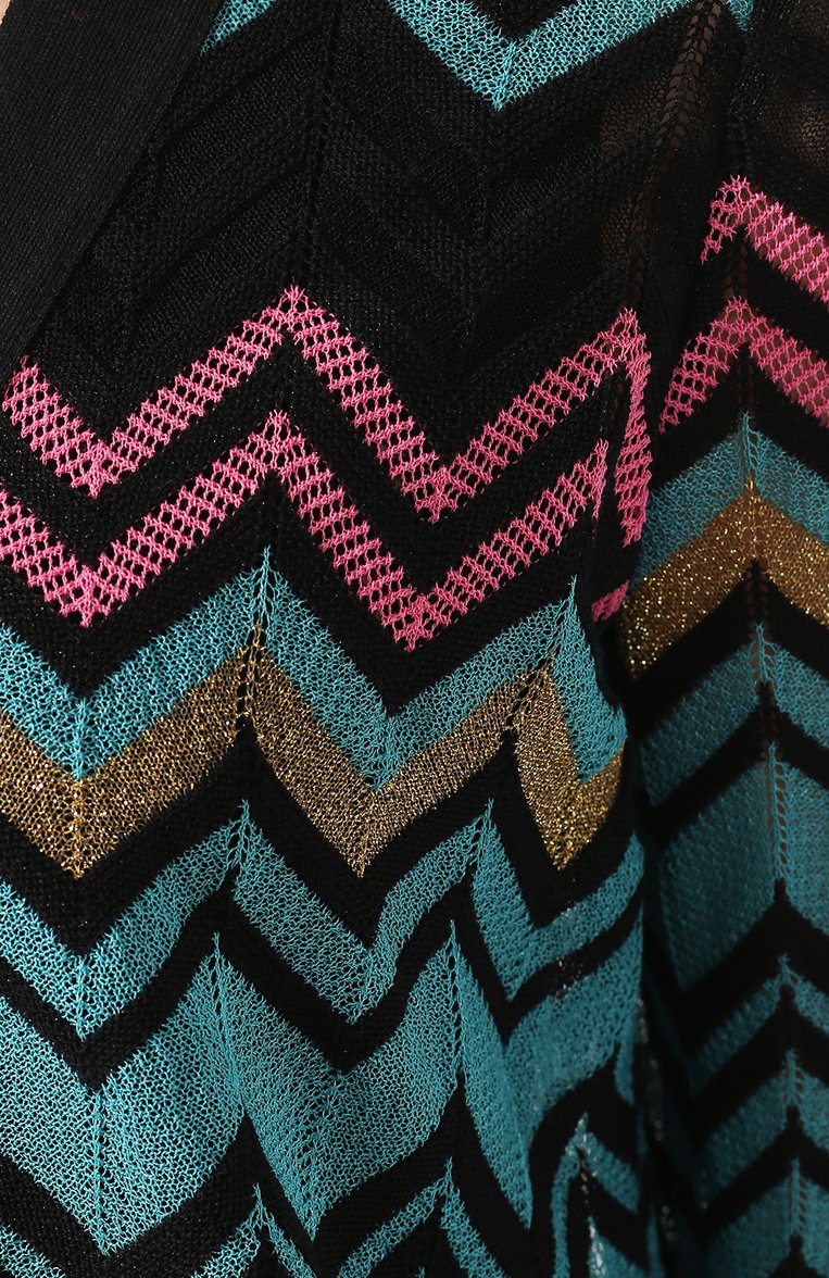 Женский кардиган из смеси хлопка и вискозы M MISSONI разноцветного цвета, арт. 2DM00002/2K0008 | Фото 5 (Длина (для топов): Удлиненные; Материал внешний: Хлопок; Рукава: Длинные; Статус проверки: Проверена категория; Женское Кросс-КТ: кардиган-трикотаж; Драгоценные камни: Проставлено; Материал сплава: Проставлено)