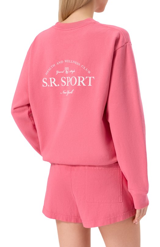 Хлопковый свитшот Sporty and Rich ST071612201P139 Розовый  ST071612201P139 Фото 4