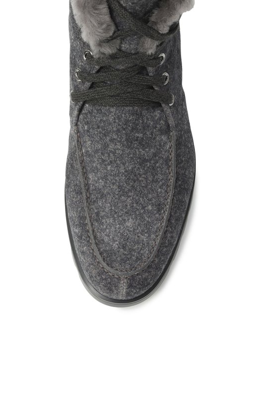 Замшевые ботинки Santoni WTDG71048SMRAHFR Серый  WTDG71048SMRAHFR Фото 6