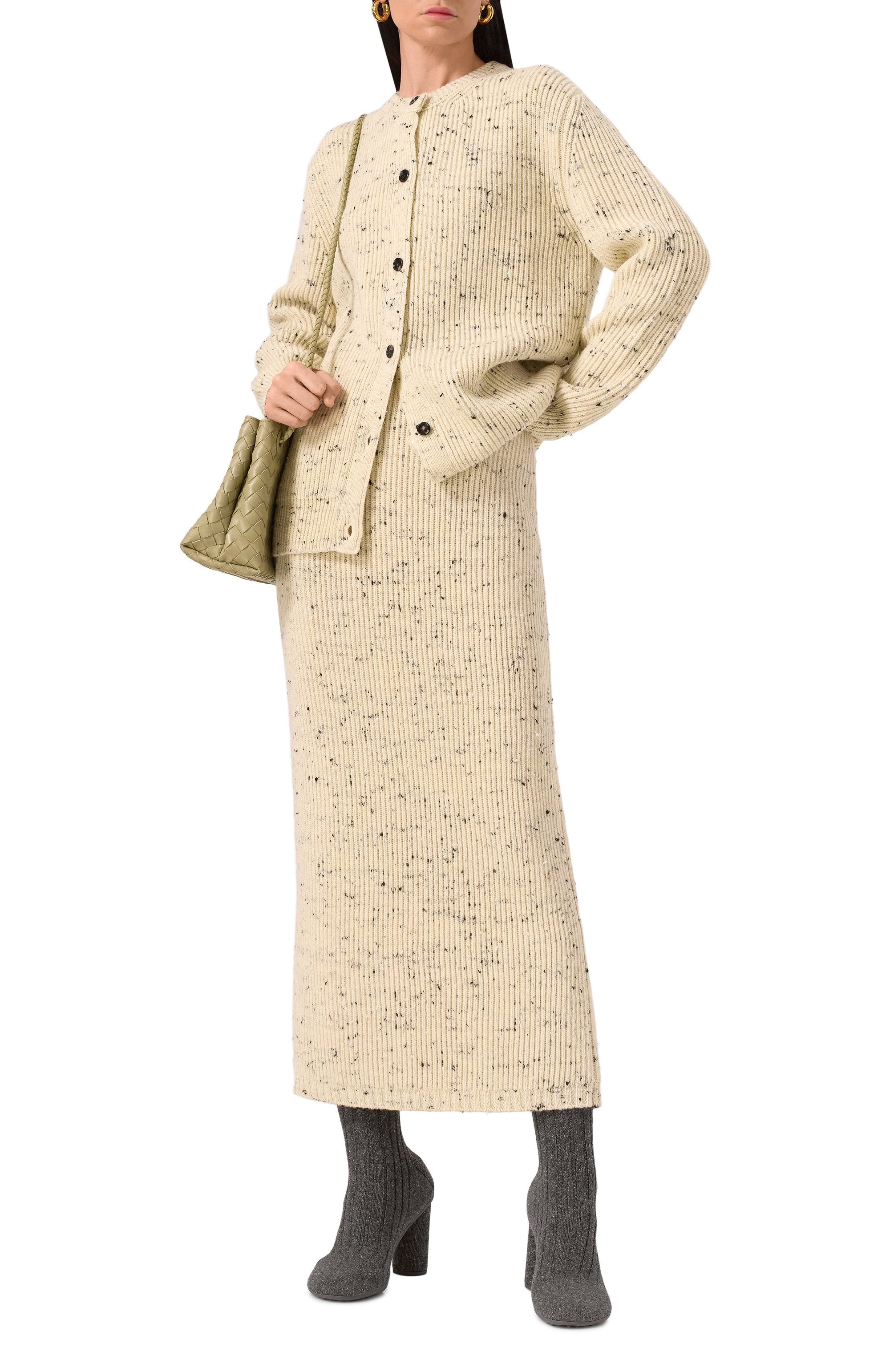 Шерстяная юбка BOTTEGA VENETA, арт. 795854-V4AO0, фото 2